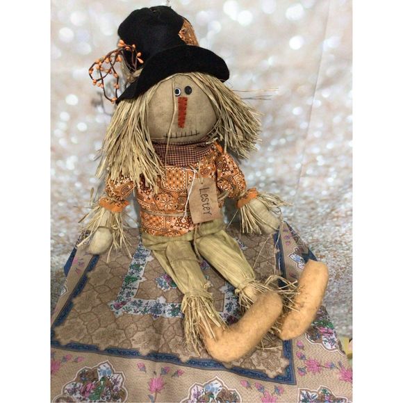 Hand Crafted Other - “Lester” Scarecrow Decoration Seasonal Fall Scarecrow